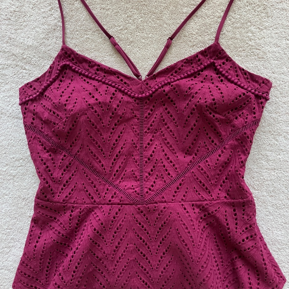 Beautiful Fuchsia, Size 8, WHBM Summer Top